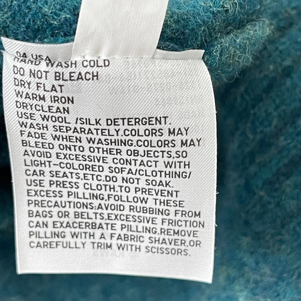 Uniqlo Kaws Women's Men Unisex Crewneck Sweater Small Medium Green 100% Wool LS